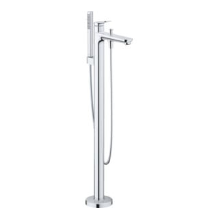 Duravit Kit de montage prêt Wave Mitigeur monocommande baignoire au sol, chrome
