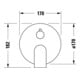 Duravit Kit de montage Tulum UP-Br.-EHM, avec Umst-V, 2 consommations, noir m