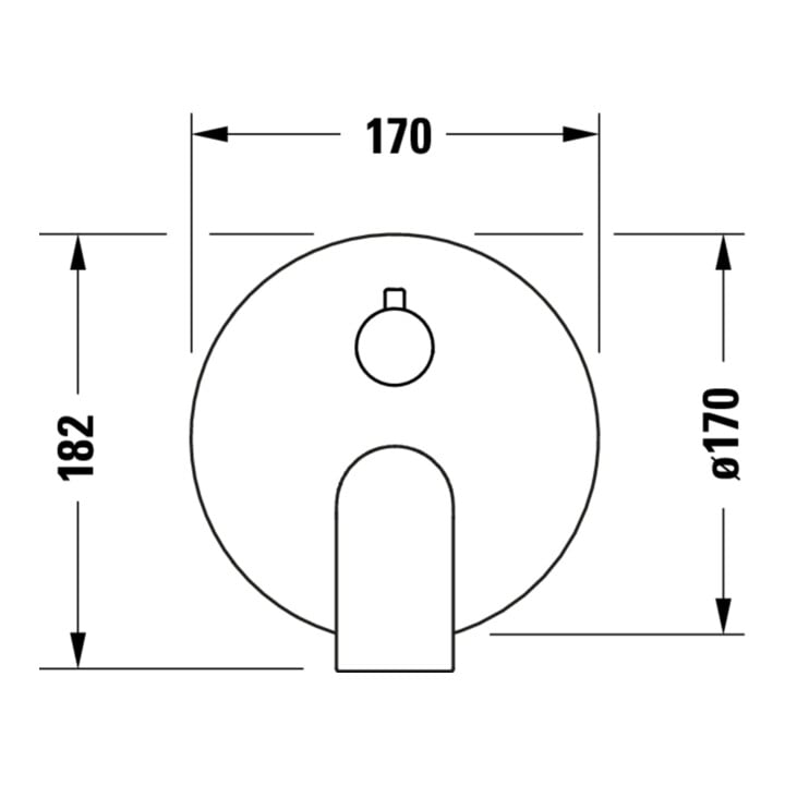 Duravit Kit de montage Tulum UP-Br.-EHM, avec Umst-V, 2 consommations, noir m