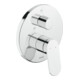 Duravit Kit de montage Wave Mitigeur bain à levier unique, inverseur, chrome-1