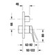 Duravit Kit de montage Wave Mitigeur bain à levier unique, inverseur, chrome-4