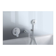 Duravit Kit de montage Wave Mitigeur bain à levier unique, inverseur, chrome-5