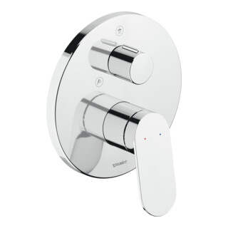 Duravit Kit de montage Wave Mitigeur douche monotrou, inverseur, chrome