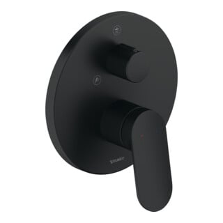Duravit Kit de montage Wave Mitigeur douchette monotrou, inverseur, noir mat