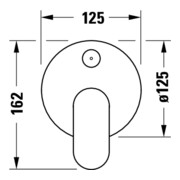 Duravit Kit de montage Wave UP-WA.-EHM, avec clapet anti-retour automatique, noir mat-5