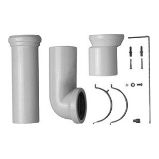 Duravit Kit de raccordement d 110mm, L renforcé, évacuation universelle et excentrique, pour WC