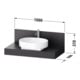 Duravit Konsole Balcoon 100x55x37cm, 1 AS, Be m, ba S, Verb-St