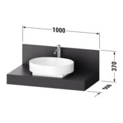 Duravit Konsole Balcoon 100x55x37cm, 1 AS, Be m, ba S, Verb-St-2
