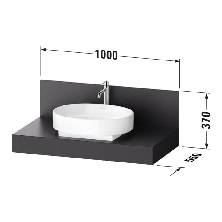 Duravit Konsole Balcoon 100x55x37cm, 1 AS, Be m, ba S, Verb-St
