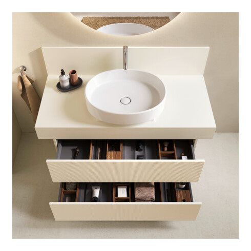 Duravit Konsole Balcoon 120x55x37cm, 1 AS, Be mitt, Elfenb. ma