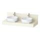 Duravit Konsole Balcoon 130x55x37cm, 2 A., Be beids., Elfenb. ma-1