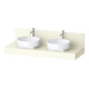 Duravit Konsole Balcoon 140x55x37cm, 2 A., Be beids., Elfenb. ma-1