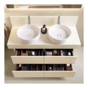 Duravit Konsole Balcoon 140x55x37cm, 2 A., Be beids., Elfenb. ma-4