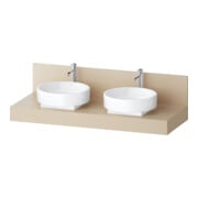 Duravit Konsole Balcoon 140x55x37cm, 2 A., Be beids., s.beige ma