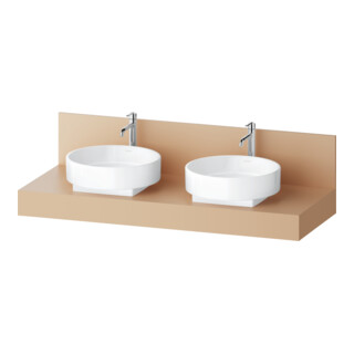 Duravit Konsole Balcoon 140x55x37cm, 2 A., Be beids., Terra ma