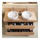 Duravit Konsole Balcoon 140x55x37cm, 2 A., Be beids., Terra ma
