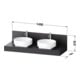 Duravit Konsole Balcoon 140x55x37cm, 2 A., Be bs, ba S, Verb-St