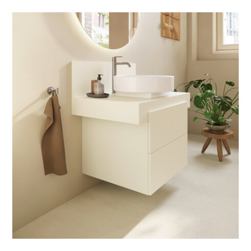 Duravit Konsole Balcoon 80x55x37cm, 1 AS Beck. mitt, Elfenb. ma