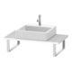 Duravit Konsole Compact L-Cube 80-200x48cm, 1 AS, ép. 3cm, blanc mat-1