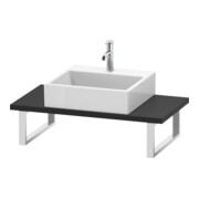Duravit Konsole Compact L-Cube 80-200x48cm, 1 AS, épaisseur 3cm, graphite mat