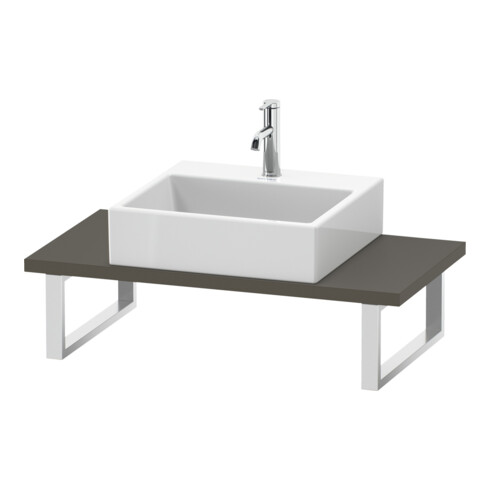 Duravit Konsole Compact L-Cube 80-200x48cm, 1 AS, Stä 3cm, f Gr s-matt