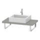 Duravit Konsole Compact L-Cube 80-200x48cm, 1 AS, Stä 4.5cm, betongr ma-1
