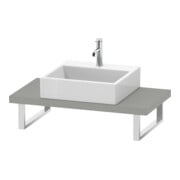Duravit Konsole Compact L-Cube 80-200x48cm, 1 AS, Stä 4.5cm, betongr ma