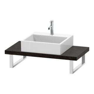 Duravit Konsole Compact L-Cube 80-200x48cm, 1 AS, Stä 4.5cm, E d geb.