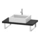 Duravit Konsole Compact L-Cube 80-200x48cm, 1 AS, Stä 4.5cm, graph matt-1