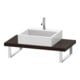 Duravit Konsole Compact L-Cube 80-200x48cm, 1 AS, Stä 4.5cm, Nussb geb.-1