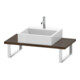 Duravit Konsole Compact L-Cube 80-200x48cm, 1 AS, Stär 3cm, Nussb dkl.-1