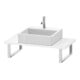 Duravit Konsole Compact L-Cube 80-200x48cm, 1 AS, Stär 3cm, we. hgl-1
