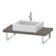 Duravit Konsole Compact L-Cube 80-200x48cm, 1 AS, Stär 4.5cm, bas. ma-1