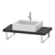 Duravit Konsole Compact L-Cube 80-200x48cm, 1 AS, Stär 4.5cm, graph ma-1