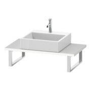 Duravit Konsole Compact L-Cube 80-200x48cm, 1 Ausschn, Stär 3cm, we. ma