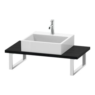 Duravit Konsole Compact L-Cube Stärke 3cm, Ei sw, f Aufsatzbecken, variabel