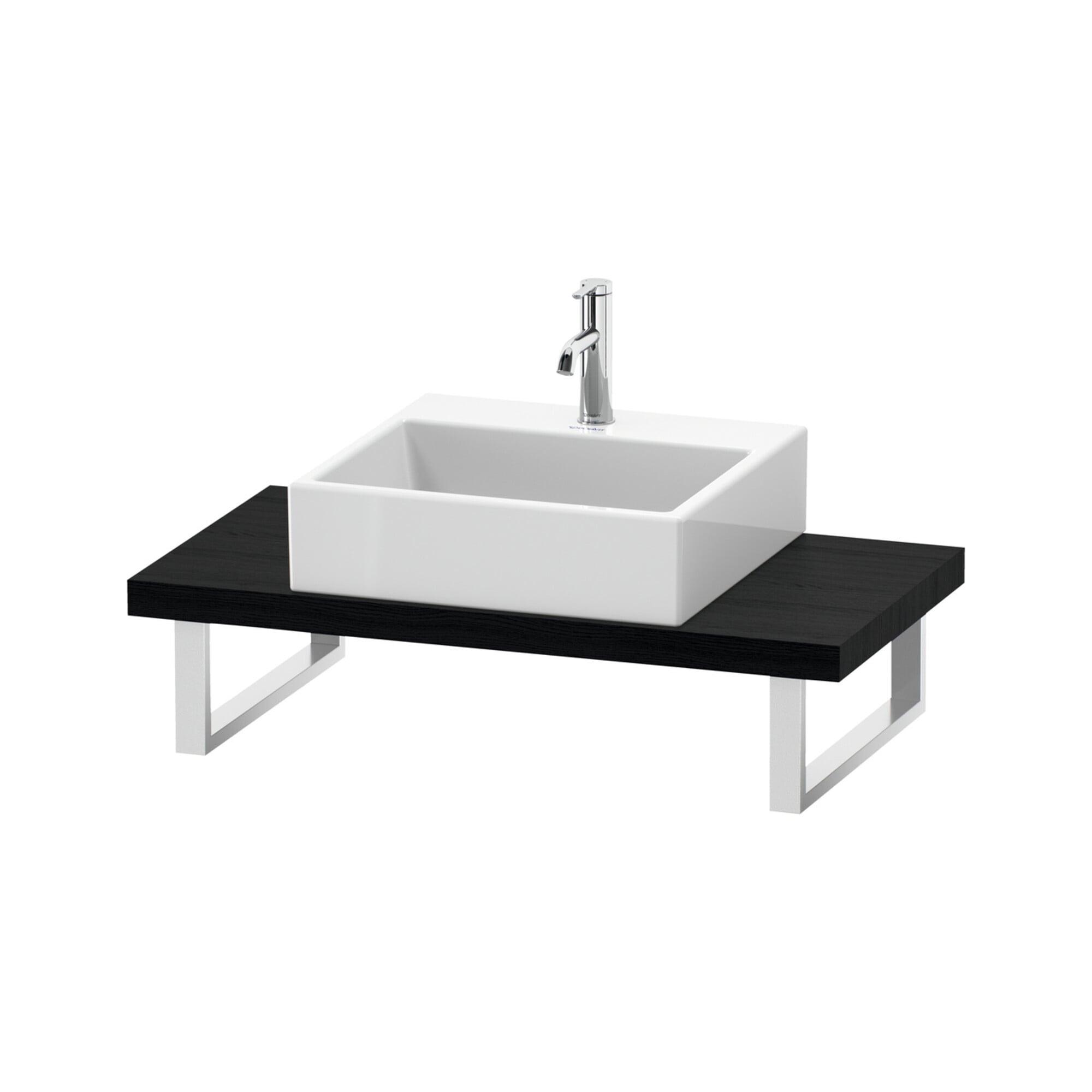 Duravit Konsole Compact L-Cube Stärke 4.5cm, Ei sw, f Aufsatzbecken, var.