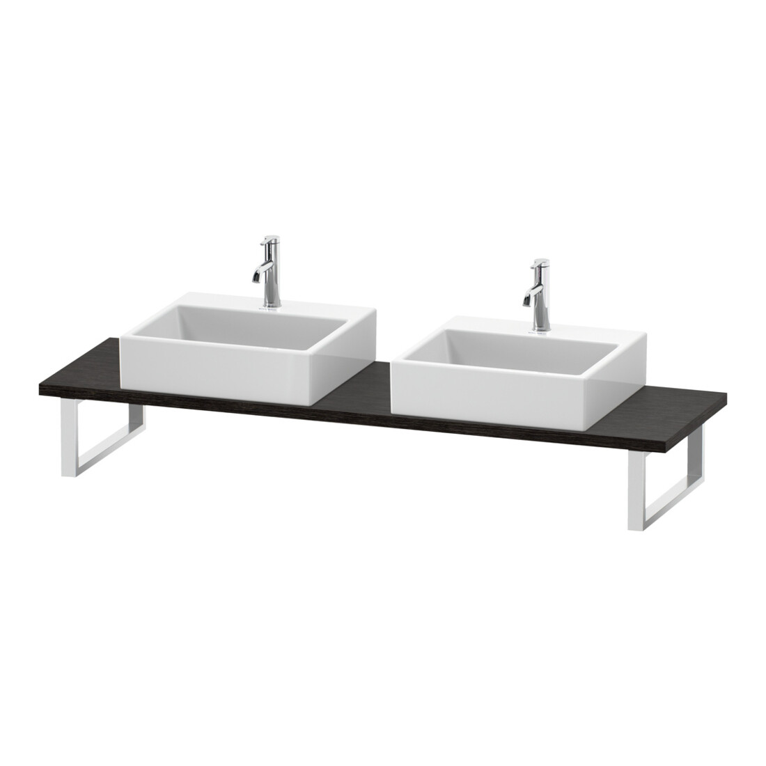 Duravit Konsole Cpmpact L-Cube 80-200x48cm, 2 A., Stä 3cm, Ei dkl. geb.