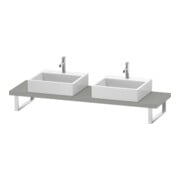 Duravit Konsole Cpmpact L-Cube 80-200x48cm, 2 A., Stä 4.5cm, betongr ma