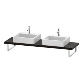 Duravit Konsole Cpmpact L-Cube 80-200x48cm, 2 A., Stä 4.5cm, E d geb.