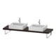 Duravit Konsole Cpmpact L-Cube 80-200x48cm, 2 A., Stä 4.5cm, Nussb geb.-1