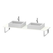 Duravit Konsole Cpmpact L-Cube 80-200x48cm, 2 A., Stär 3cm, we. hgl