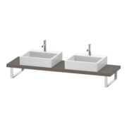 Duravit Konsole Cpmpact L-Cube 80-200x48cm, 2 A., Stär 4.5cm, bas. ma