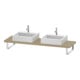 Duravit Konsole Cpmpact L-Cube 80-200x48cm, 2 A., Stär 4.5cm, med. Ei-1