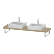 Duravit Konsole Cpmpact L-Cube 80-200x48cm, 2 A., Stär 4.5cm, med. Ei