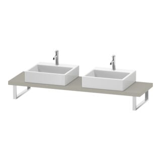 Duravit Konsole Cpmpact L-Cube 80-200x48cm, 2 A., Stär 4.5cm, Tau ma