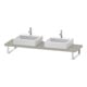 Duravit Konsole Cpmpact L-Cube 80-200x48cm, 2 A., Stär 4.5cm, Tau ma-1