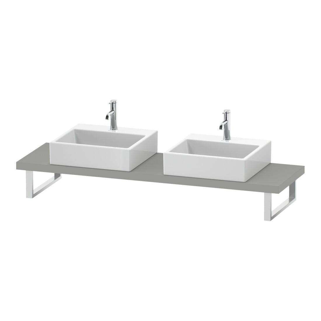 Duravit Konsole DuraStyle 80-200x48cm, 2 A., Stä 4.5cm, betongr ma