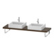 Duravit Konsole DuraStyle 80-200x48cm, 2 A., Stä 4.5cm, Nussb dkl.-1