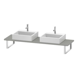 Duravit Konsole DuraStyle 80-200x48cm, 2 A., Stär 3cm, betongr ma